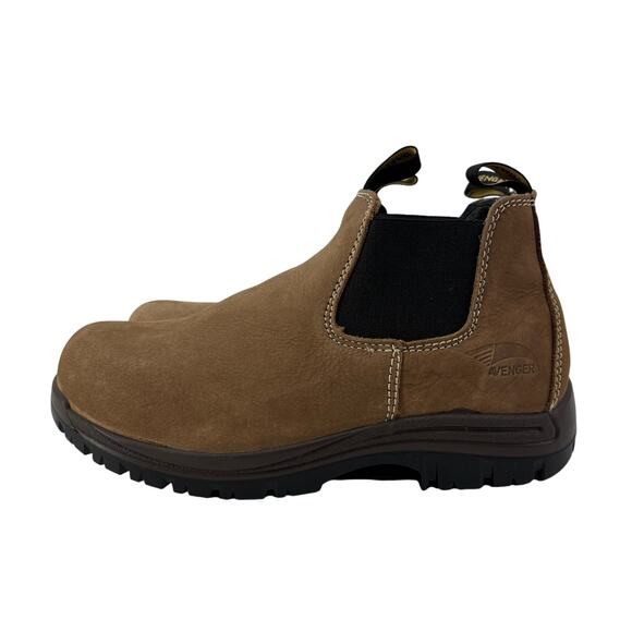 Avenger Womens Sz 8 Work Chelsea Boots Foreman Romeo Pull On - Picture 1 of 11